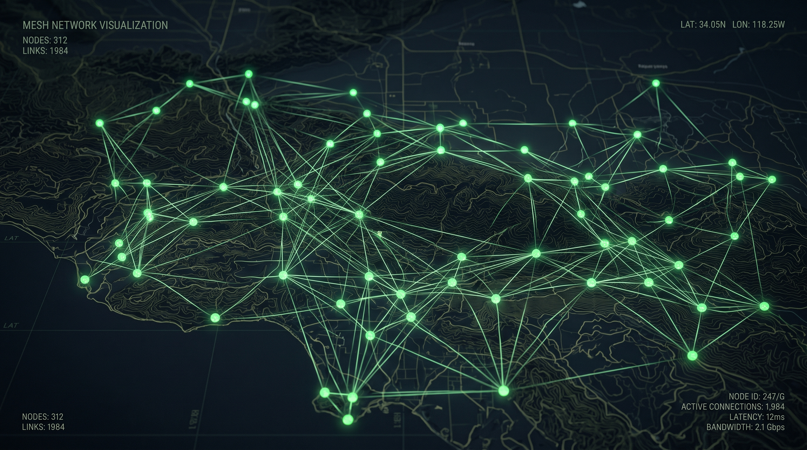Mesh network visualization